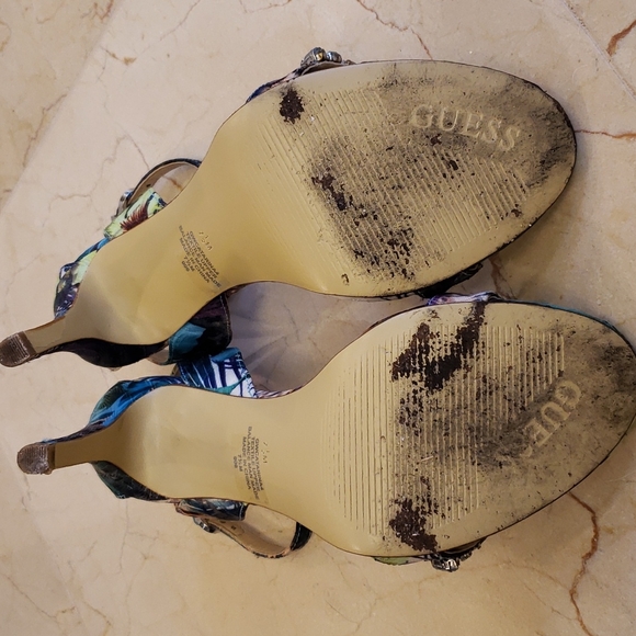 Guess Catarina4 open-toe ankle strap embellished heels, 7.5 - Picture 13 of 16